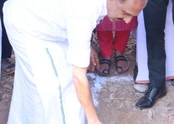 Stone laying ceremony of the Taliparamba Mixing Unit