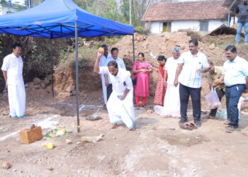 Stone laying ceremony of Taliparamba Godown